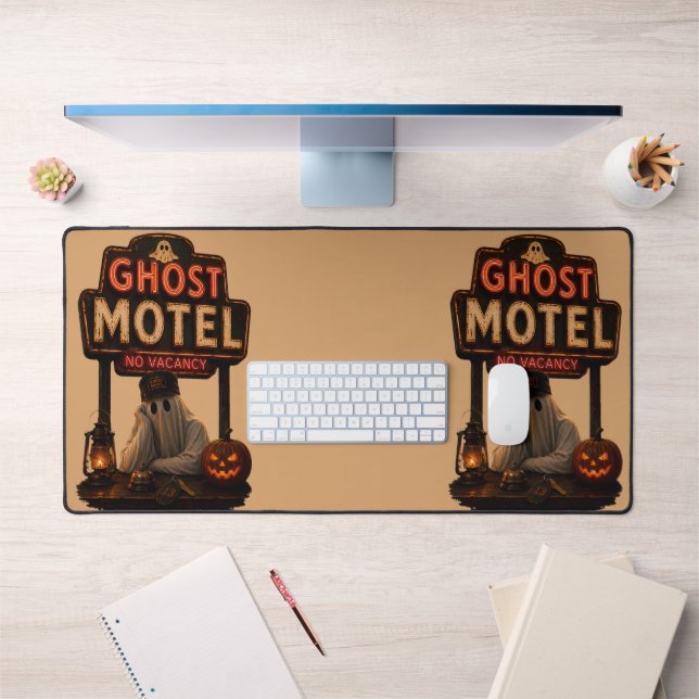 Motel Fantôme Néon Vintage Halloween Effrayant (Bureau 1)