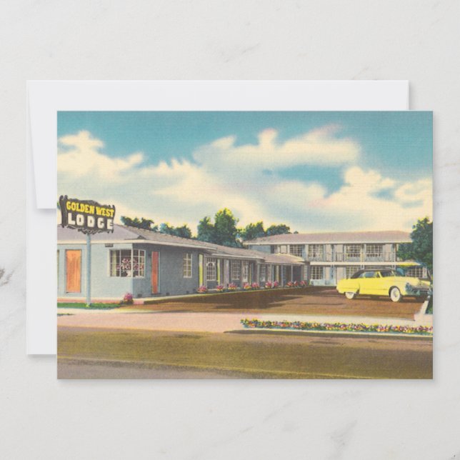 Motel Rétro, Hôtel Golden West Lodge avec Palmiers (Devant)