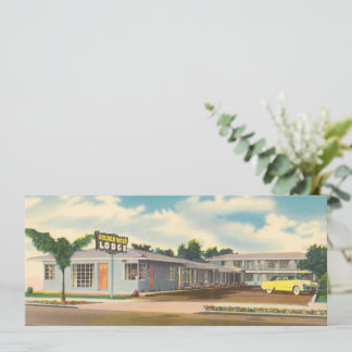 Motel Vintage, hôtel Golden West Lodge avec palmie