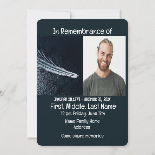 Moteur de bateau à moteur Invitation Memorial Serv