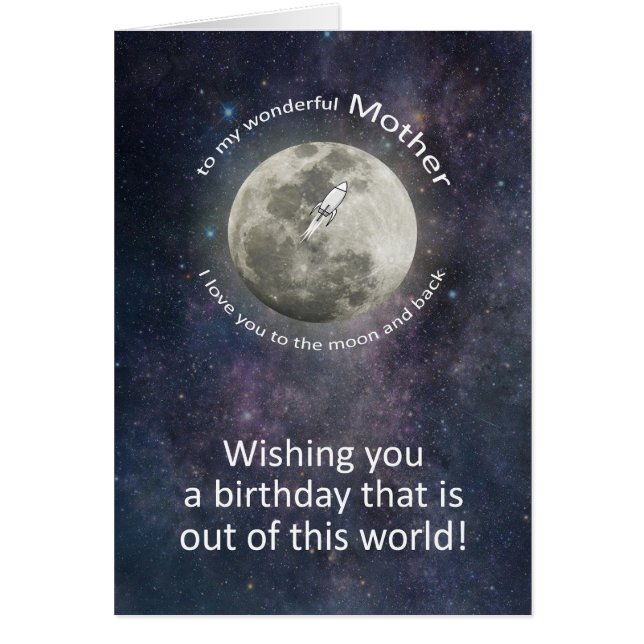Mother Birthday To The Moon And Back  (Devant)