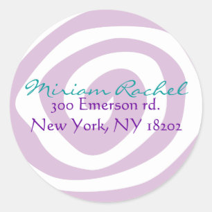 MOTHER NATURE SWIRL Bat Bar Mitzvah Sticker