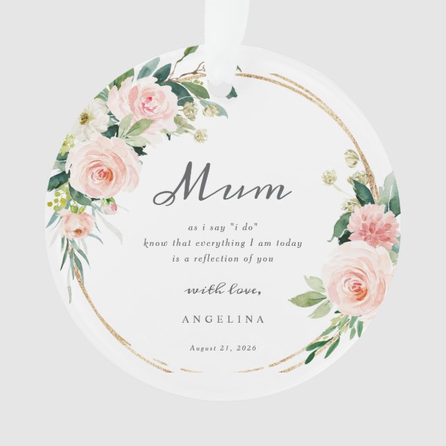 Mother Of The Bride Keepsake Ornament (devant)