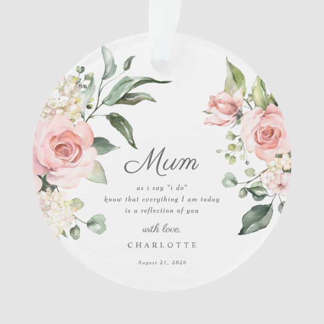 Mother Of The Bride Keepsake Ornament (devant)