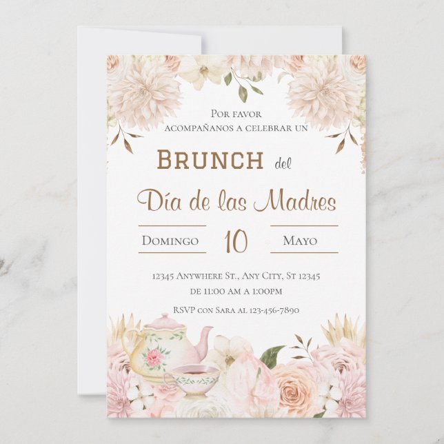 Mother´s Day Brunch Invitation (Devant)