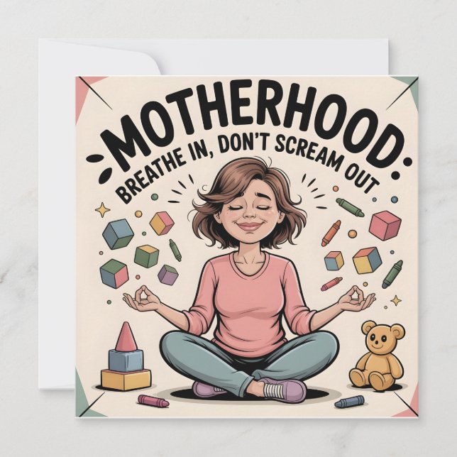 Motherhood Breathe In Calm Art (Devant)