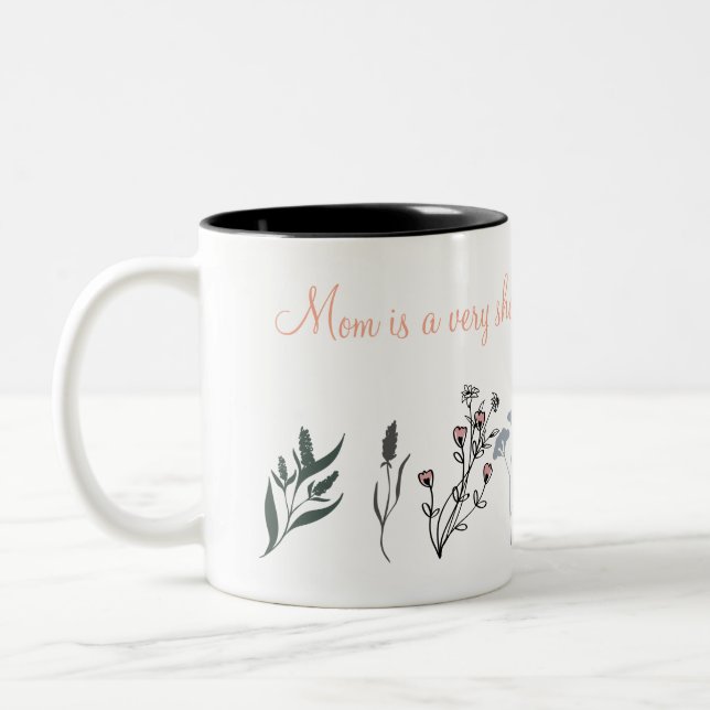 Mother's Day Mug with Sentimental Quote and Minima (Gauche)