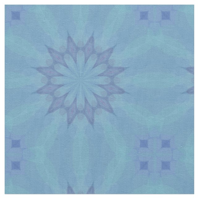 Motif 3 tissu bleu et turquoise (Fermer)