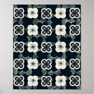 motif_5_flower_1 affiche mat