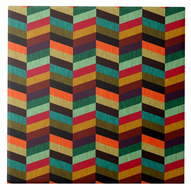 Motif à carreaux bicolores colorés (Devant)
