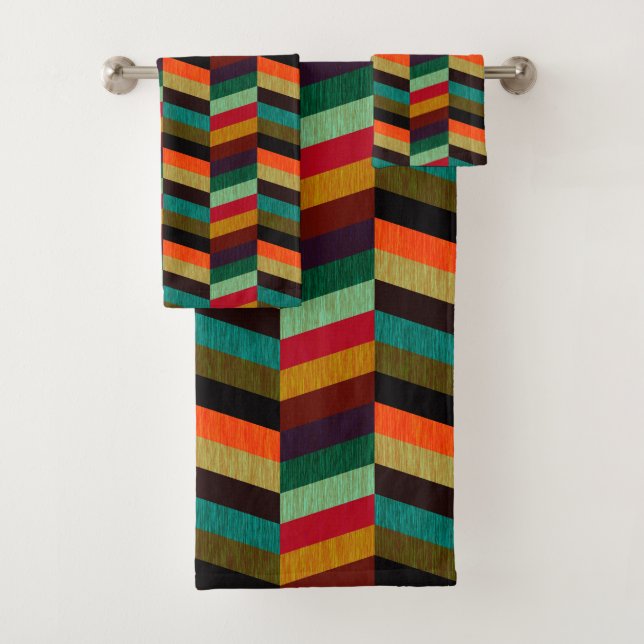 Motif à carreaux bicolores colorés (En situation)