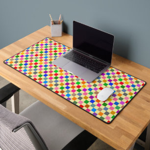 Motif à carreaux colorés jaune