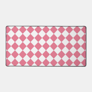 Motif à carreaux diamant rose et blanc