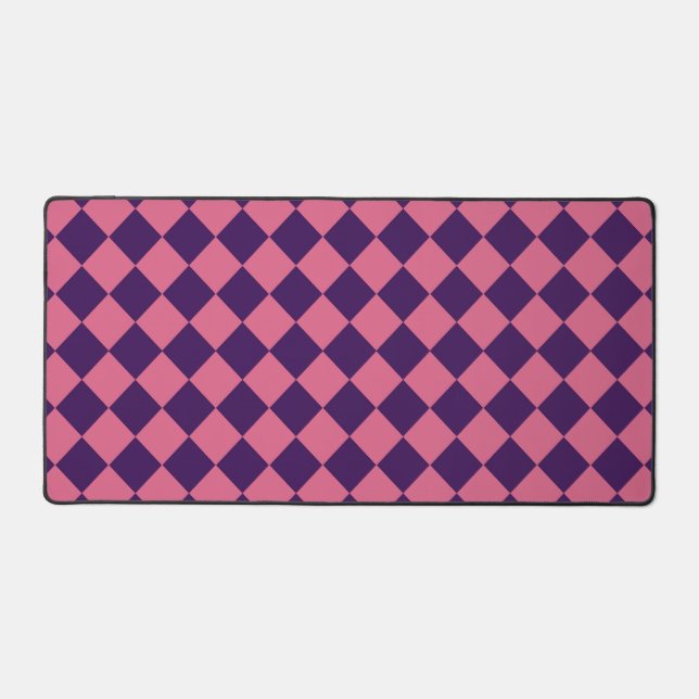 Motif à carreaux diamant rose violet  (Recto)