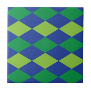 Motif à carreaux diamant vert citron vert