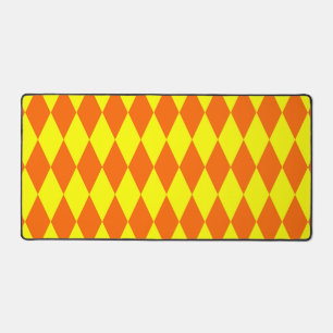 Motif à carreaux Harlequin jaune orange 