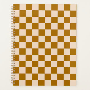 Motif à carreaux marron et beige