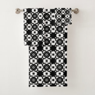 Motif à carreaux rétro minimaliste – Dessin monoch