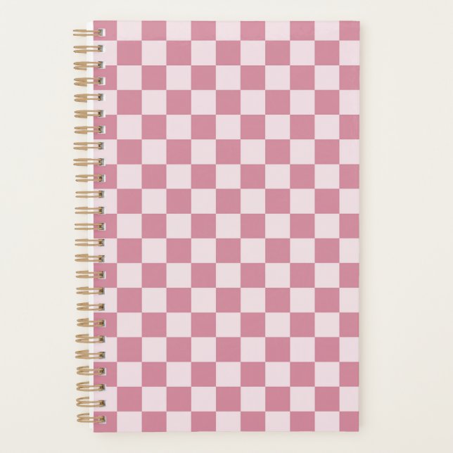 Motif à carreaux rose poussiéreux (Devant)
