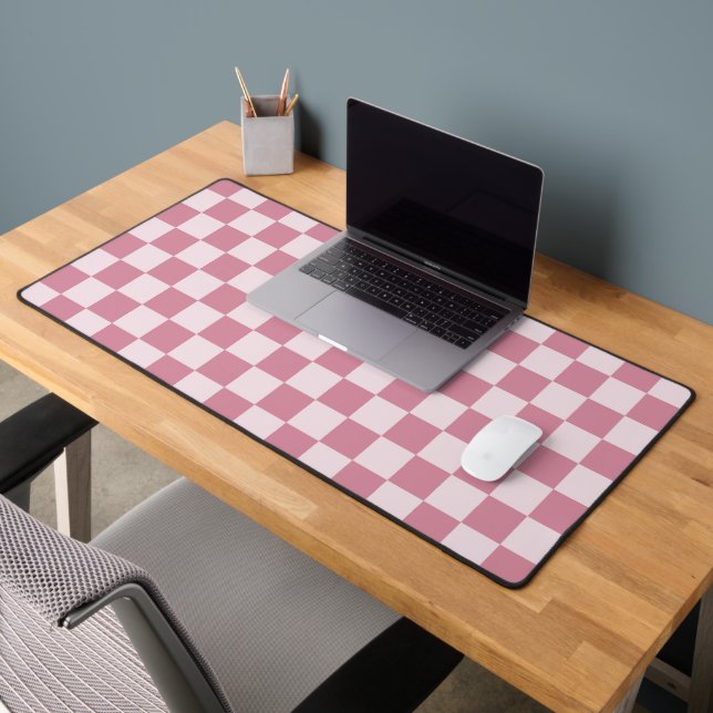 Motif à carreaux rose poussiéreux (Bureau 2)