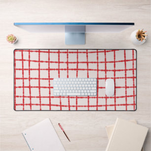 Motif à carreaux rouge et rose vibrant et élégant
