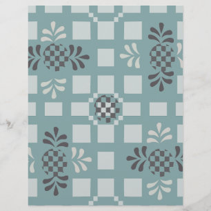 motif à carreaux verts :