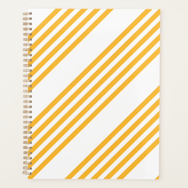 Motif à cinq bandes jaune et blanc ensoleillé (Devant)