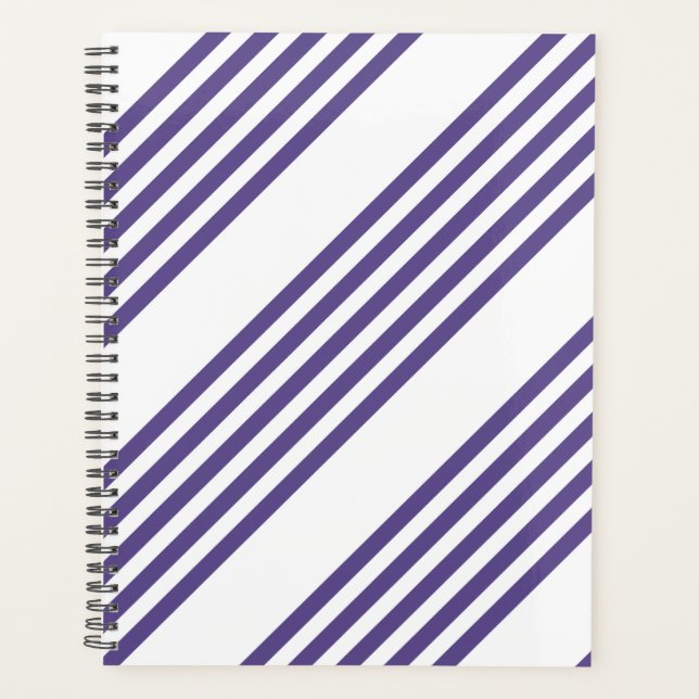 Motif à cinq bandes Ultra violet et blanc (Devant)