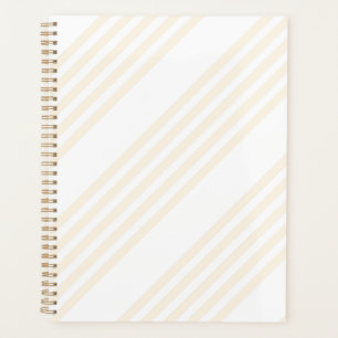 Motif à cinq rayures beige et blanc