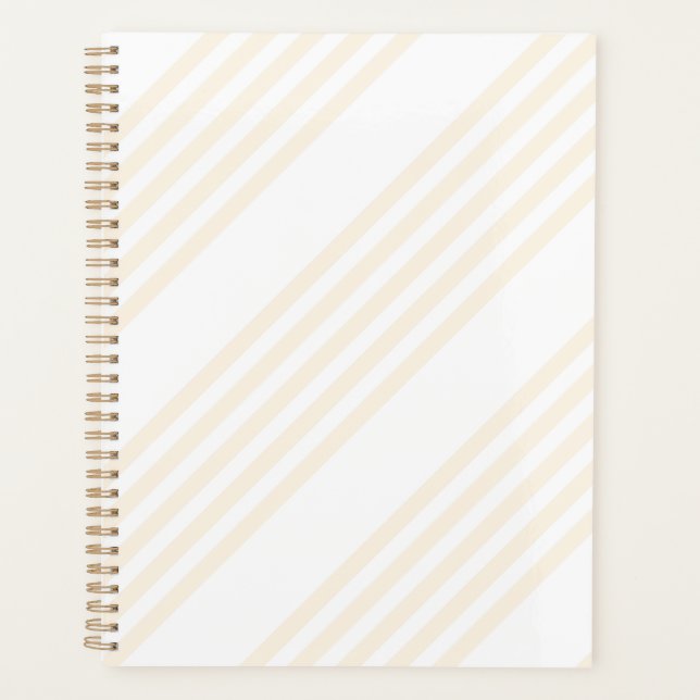 Motif à cinq rayures beige et blanc (Devant)