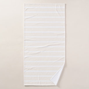 Motif à cinq rayures beige et blanc