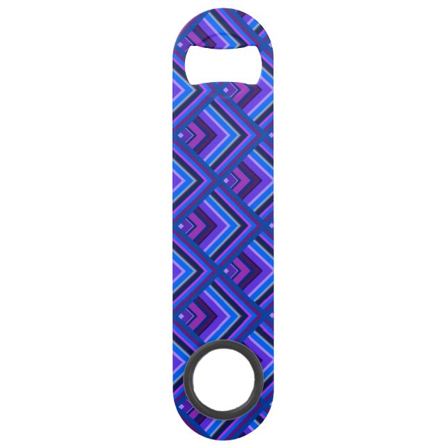 Motif à échelle Bleu et violet (Devant)