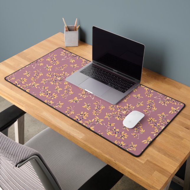 Motif à épines noires violet jaune (Bureau 2)