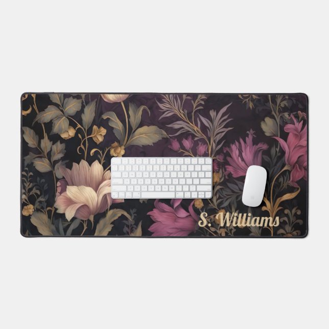 motif à fleurs foncées personnalisé (Clavier et souris)