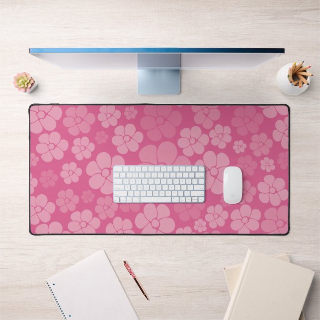 Motif à fleurs - rose (Bureau 1)