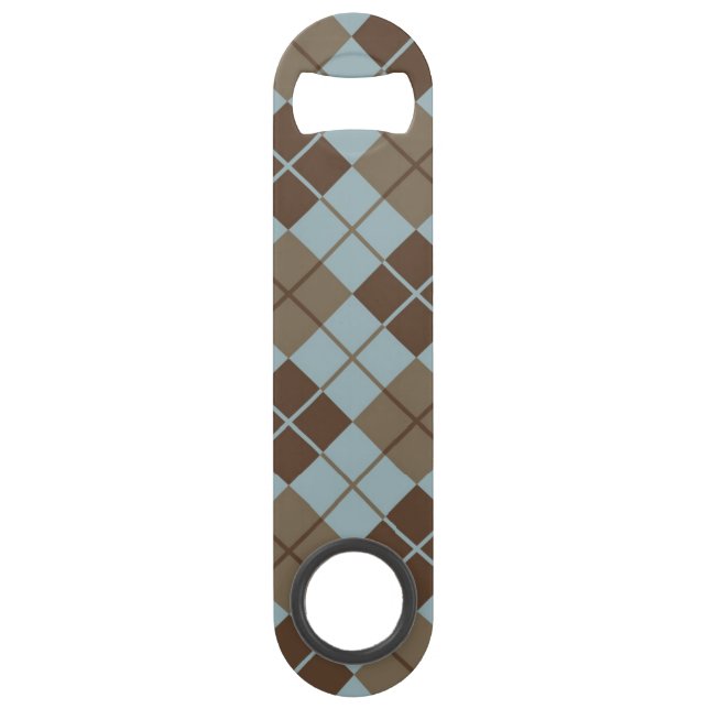 Motif à motifs de losanges dans le bleu et le (Devant)