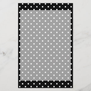 Motif à points de polka noir