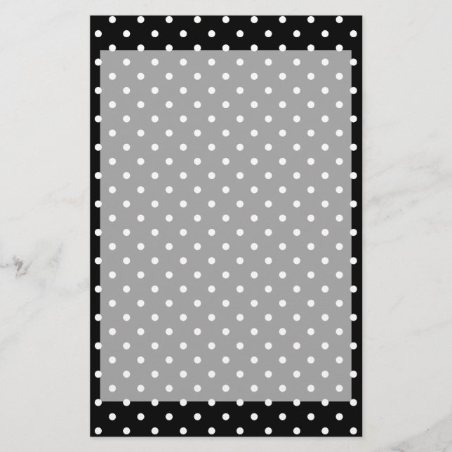 Motif à points de polka noir (Devant)