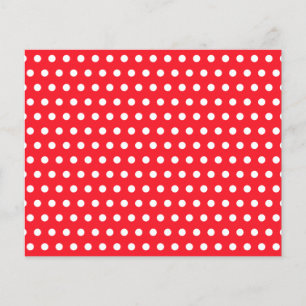 Motif à points Polka rouge et blanc. Spotty.