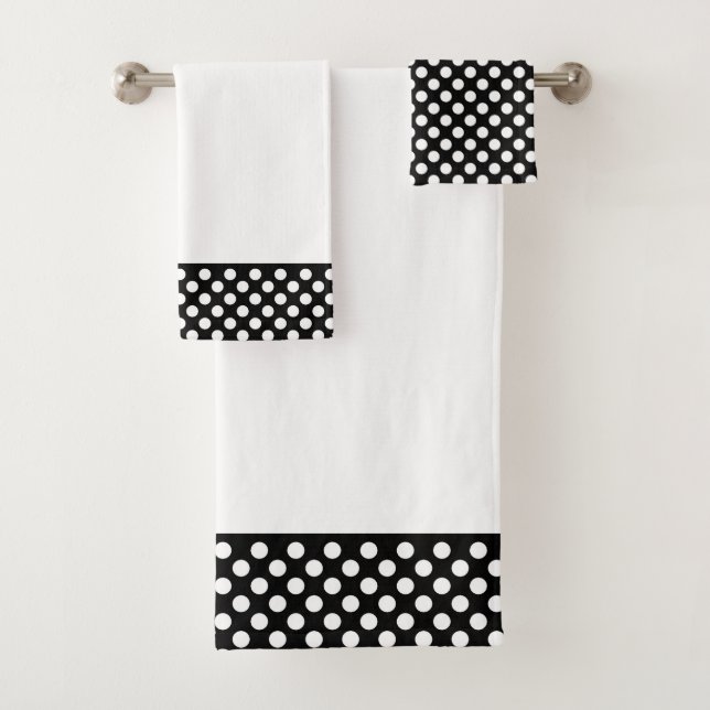 Motif à pois noir et blanc (En situation)