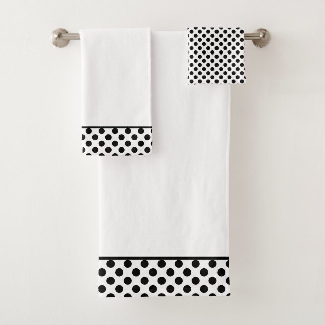 Motif à pois noir et blanc (En situation)