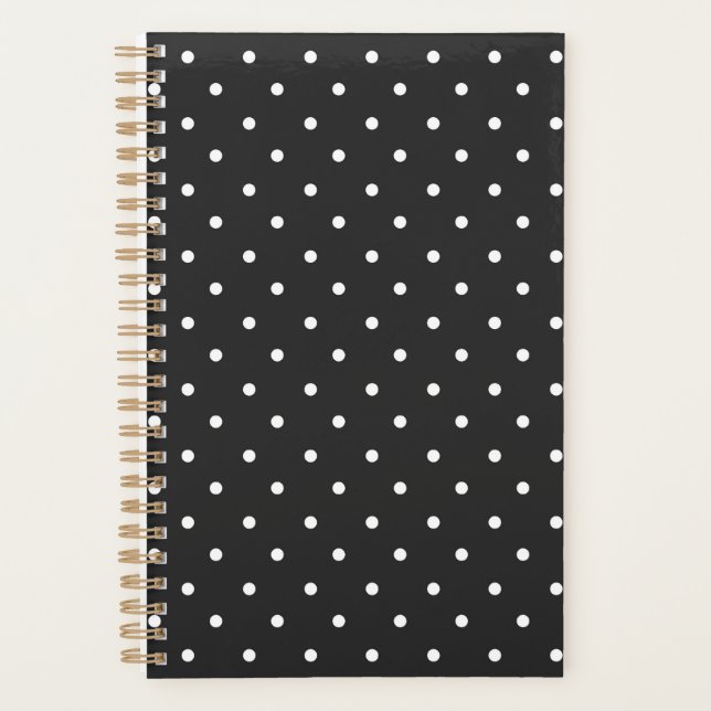 Motif à pois noir et blanc sans couture (Devant)
