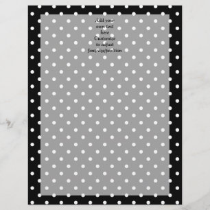 Motif à pois noirs