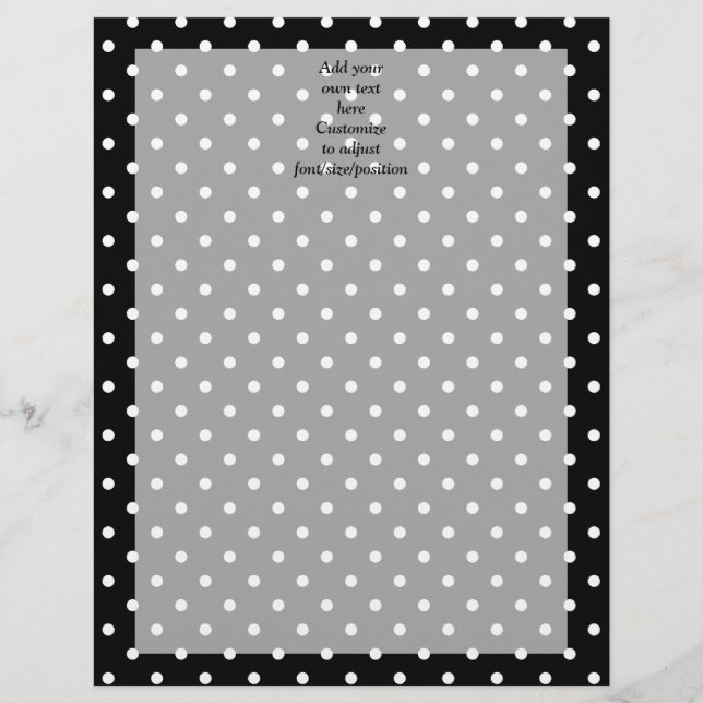 Motif à pois noirs (Devant)