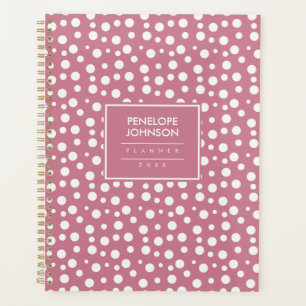 Motif à pois rose pâle blanc féminin