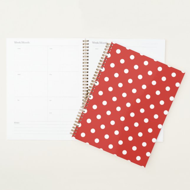 Motif à pois rouges et blancs (Devant avec enveloppe)