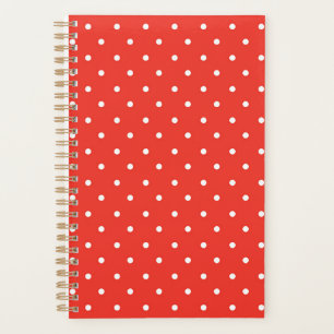 Motif à pois sur fond rouge sans couture