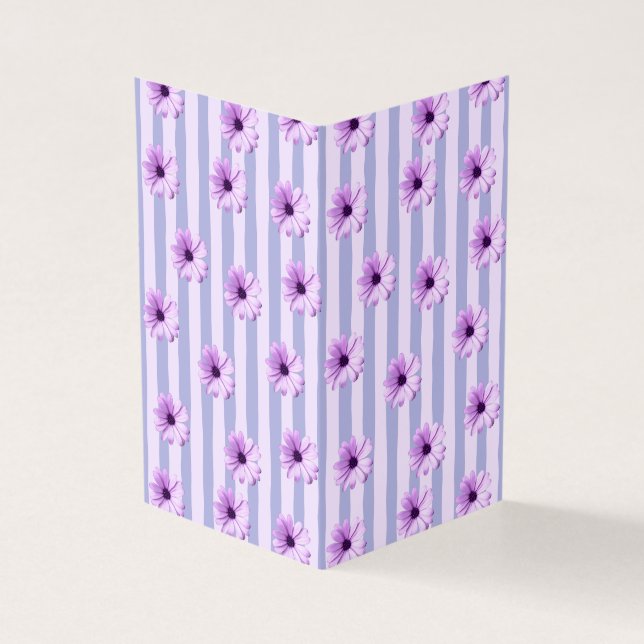 Motif à rayures pastel avec des marguerites (Outside)