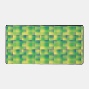 Motif Abstrait à Damier Vert Bleu
