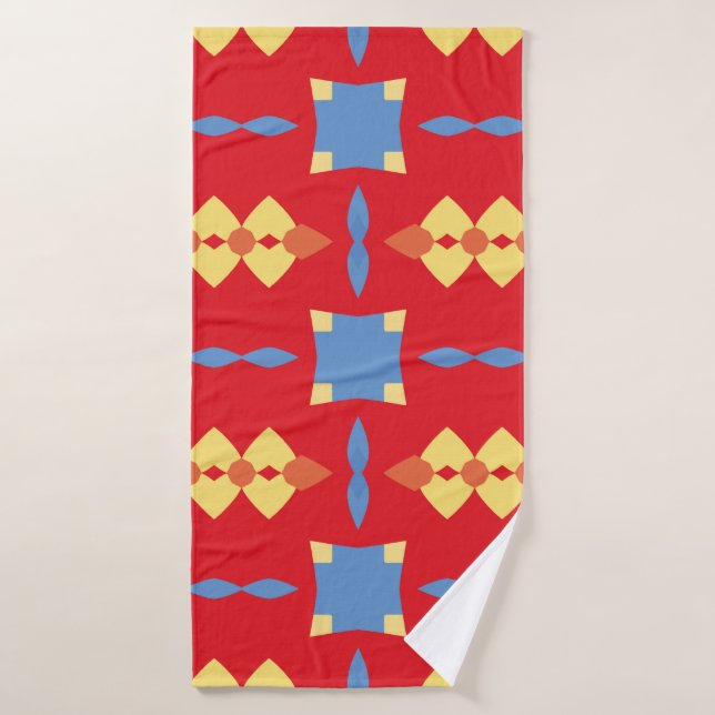 motif Abstrait. abstrait, arrière - plan, badge, b (Serviette de bain)